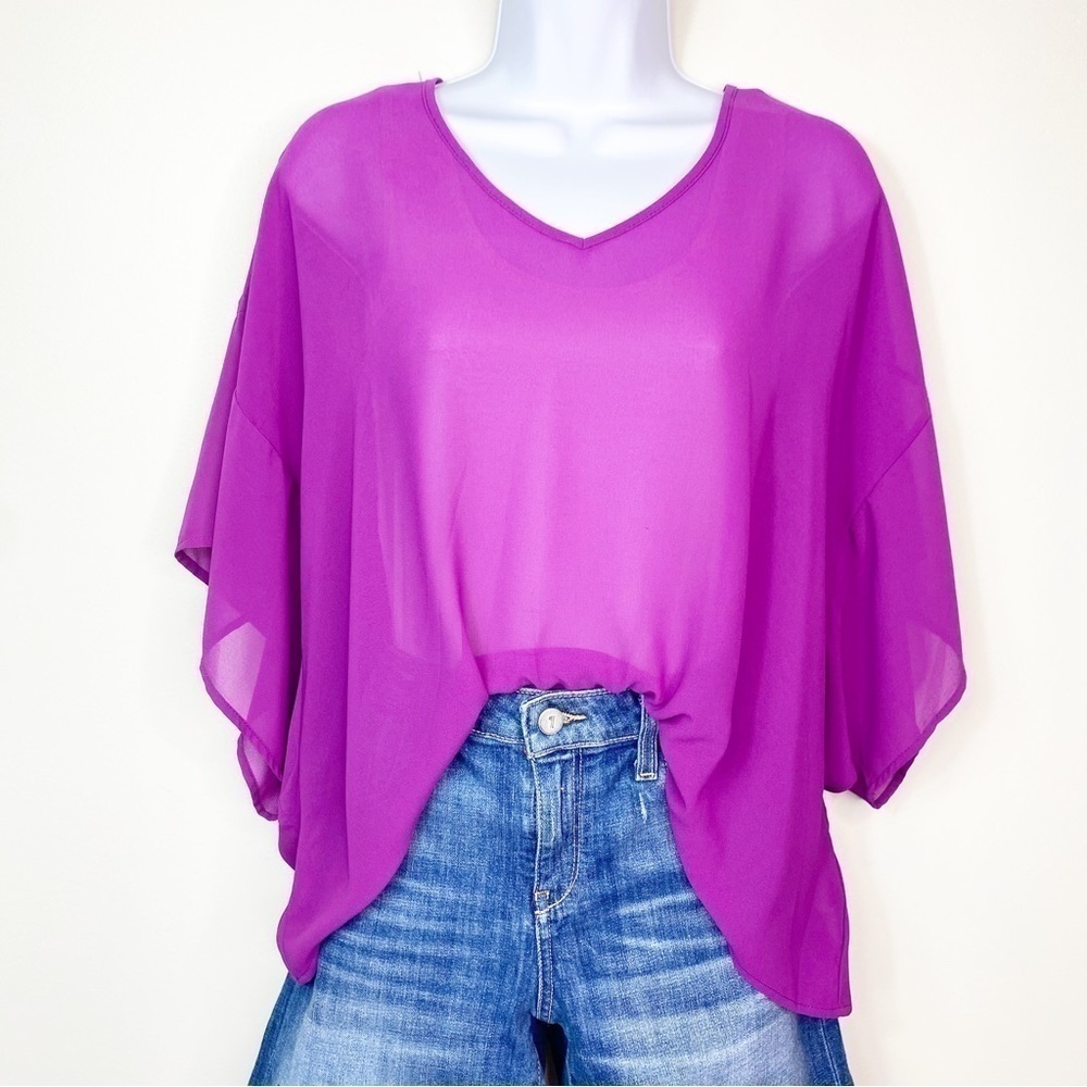 YA LOS ANGELES Silk Blend Top